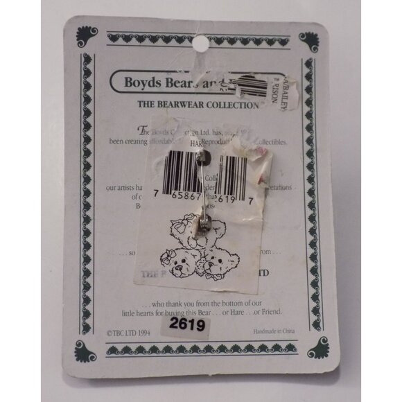 Boyds Bears Bearwear Brooch Lapel Pin 1995 Three Bears Vintage - 2619 - Picture 2 of 3